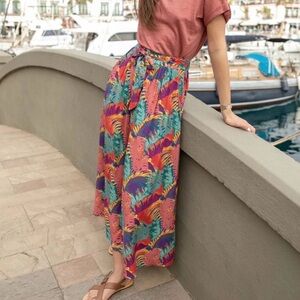 Marie Sixtine XS Festive Colorful Culottes, Palazzo pants or Gauchos